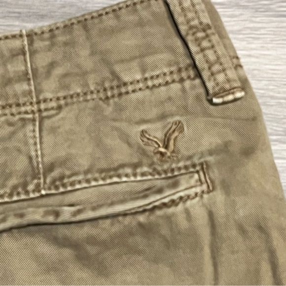 American Eagle Longboard Shorts Men's Khaki 32" waist  11" inseam Skater Street - Picture 9 of 11